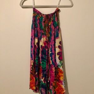 Printed beach cover up/halter for sale!